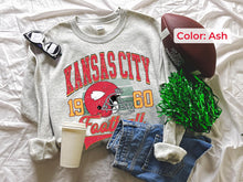 Load image into Gallery viewer, KC Football Retro Crewneck - various colors