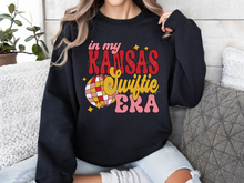 Load image into Gallery viewer, KC Swiftie Era Unisex Black Crewneck