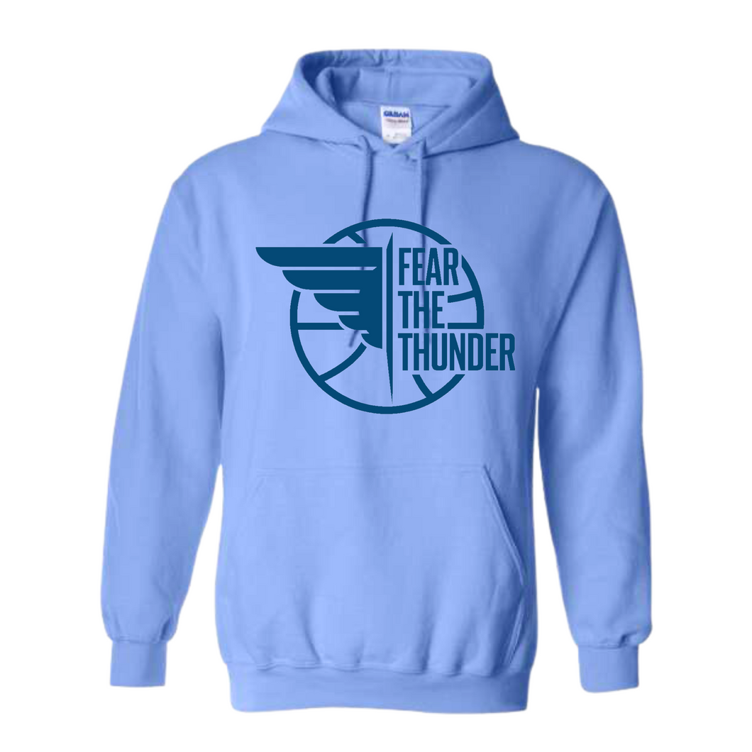 Skyline Basketball: Fear the Thunder Hoodie - Carolina Blue