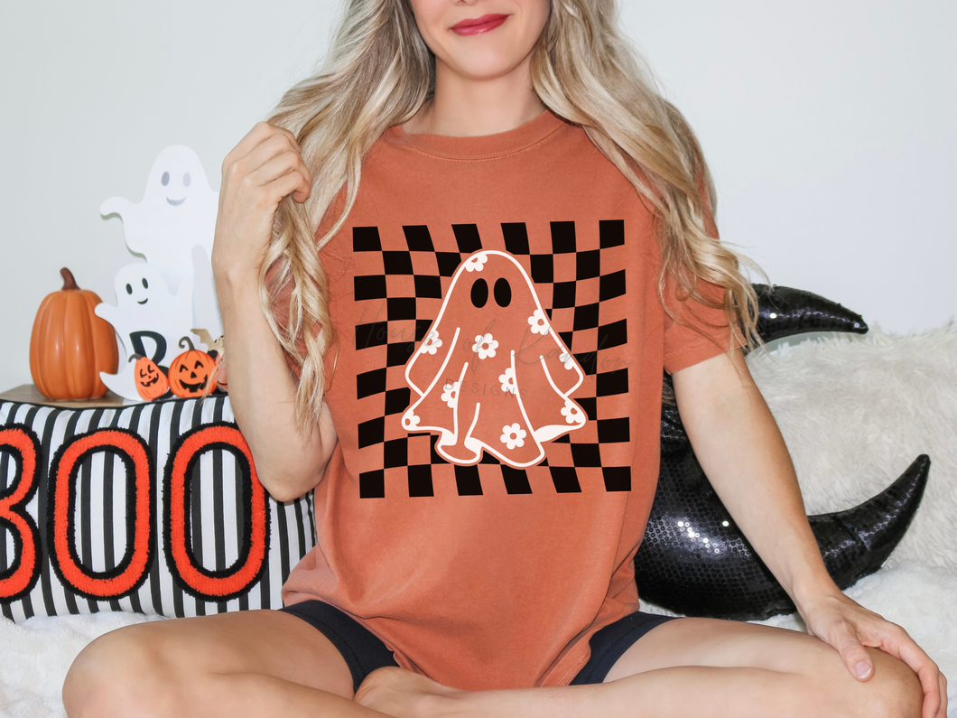 Orange Ghost Unisex Tee