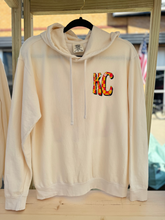 Load image into Gallery viewer, Front &amp; Back Checker KC Hoodie - Ivory
