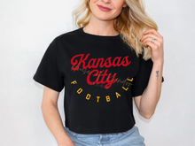 Load image into Gallery viewer, Kansas City Football Tee, Black
