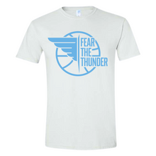 Load image into Gallery viewer, Skyline Basketball: Fear the Thunder Tee - White
