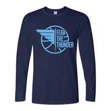 Load image into Gallery viewer, Skyline Basketball: Fear the Thunder Long Sleeve Tee - Navy
