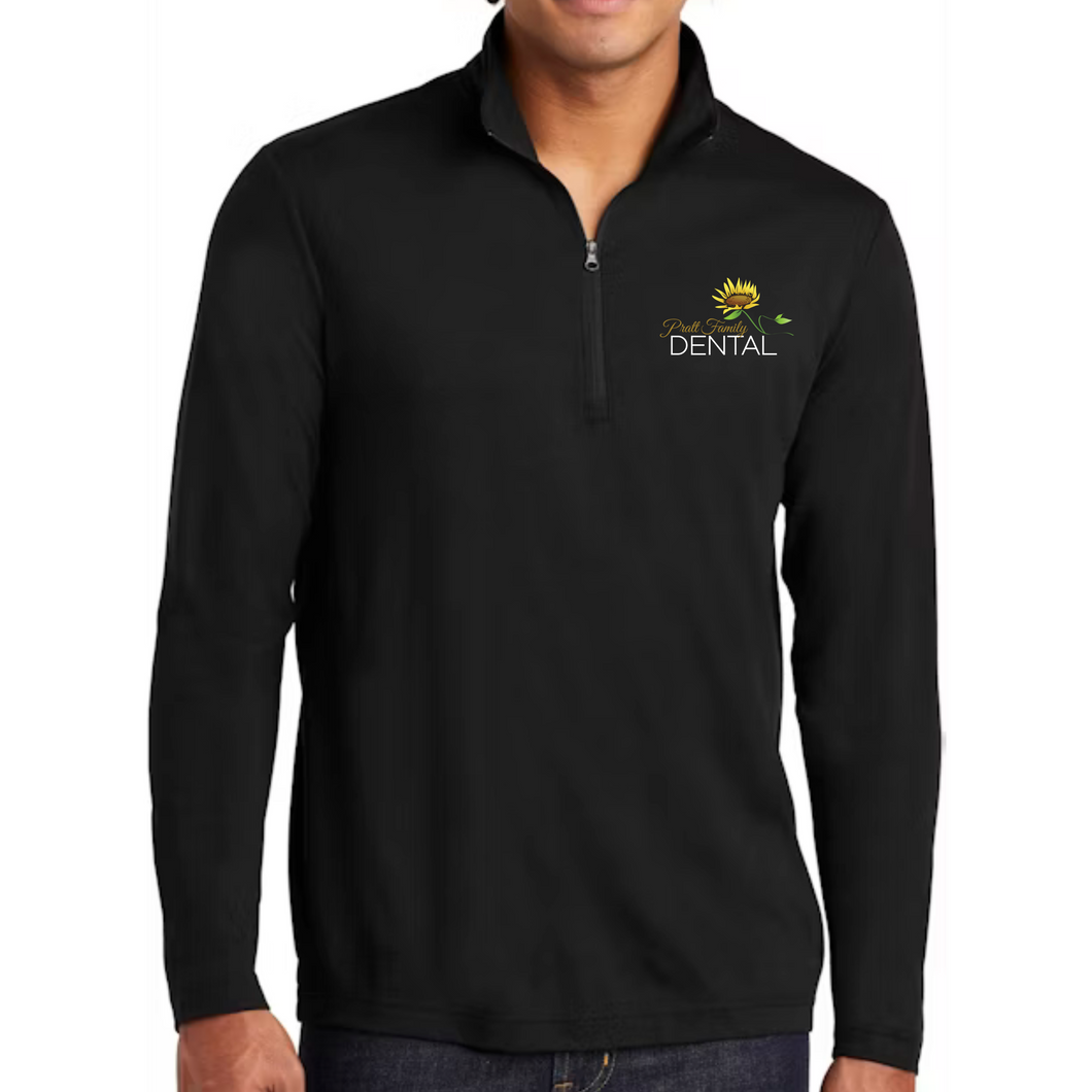 PFD Black Lightweight Quarter Zip Pullover