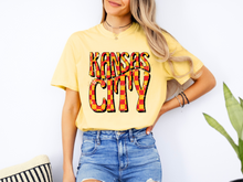 Load image into Gallery viewer, KC Chiefs Checkered Unisex Tee, Butter
