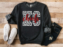 Load image into Gallery viewer, KC Chiefs Leopard Crewneck
