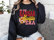 Load image into Gallery viewer, KC Swiftie Era Unisex Black Crewneck
