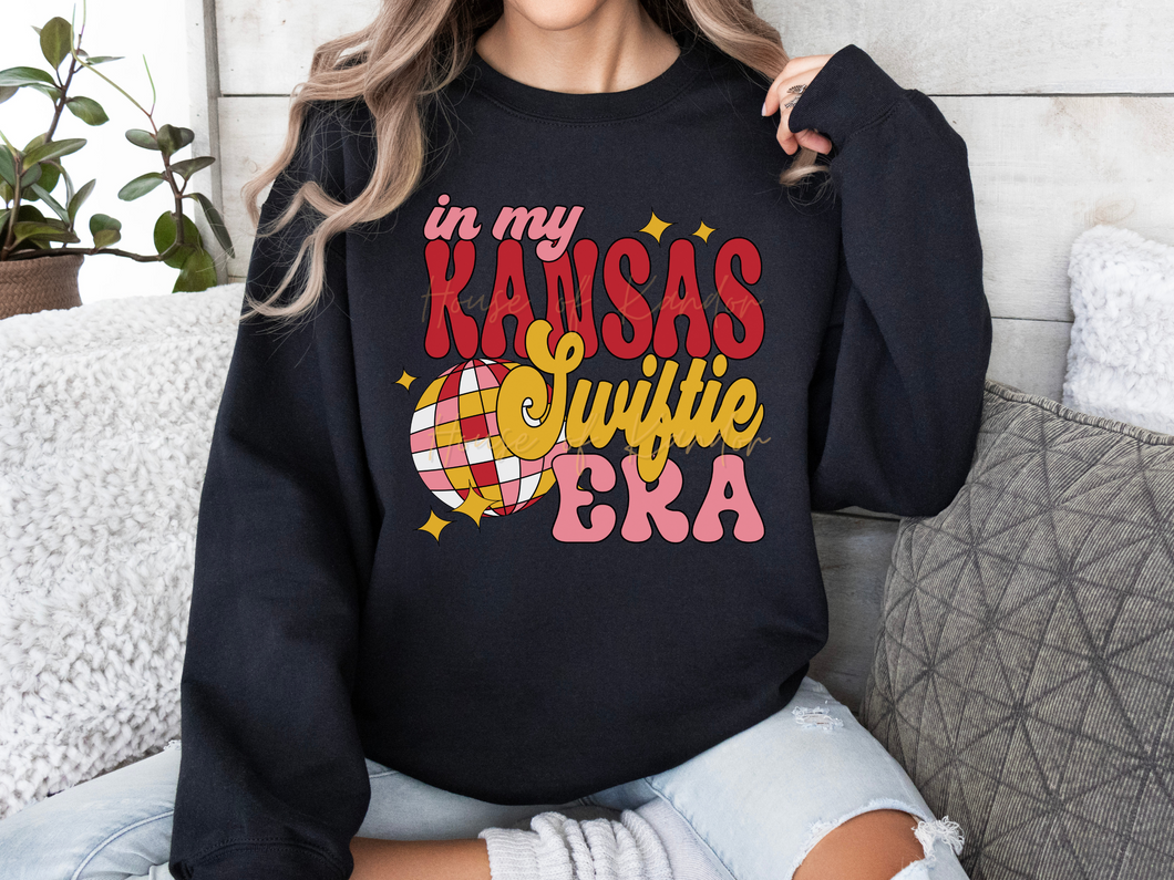 KC Swiftie Era Unisex Black Crewneck